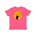 thumbnail image 1 of Inktastic Fly Fishing Sun Silhouette Youth T-Shirt, 1 of 5