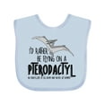 thumbnail image 1 of Inktastic Flying Pterodactyl Boys or Girls Baby Bib, 1 of 4