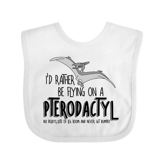 Inktastic Flying Pterodactyl Boys or Girls Baby Bib