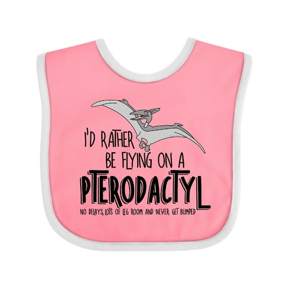 Inktastic Flying Pterodactyl Boys or Girls Baby Bib