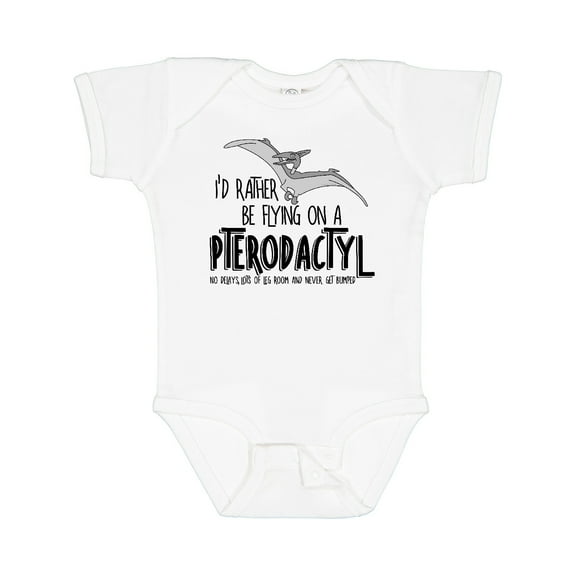 Inktastic Flying Pterodactyl Boys or Girls Baby Bodysuit
