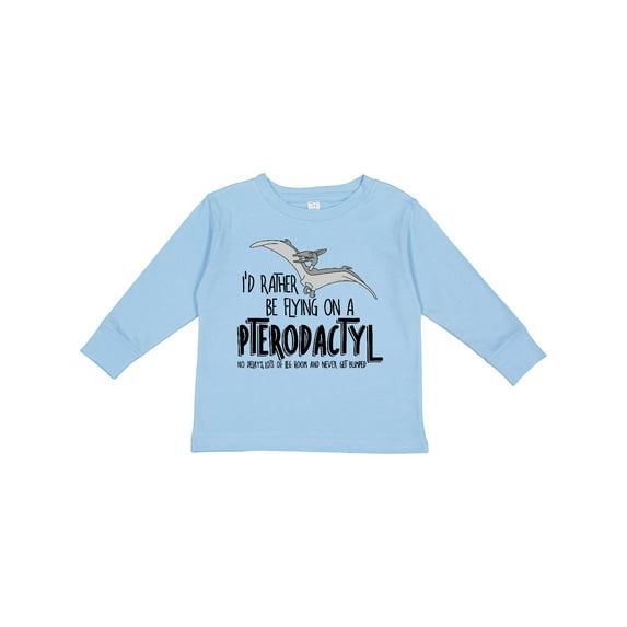 Inktastic Flying Pterodactyl Boys or Girls Long Sleeve Toddler T-Shirt