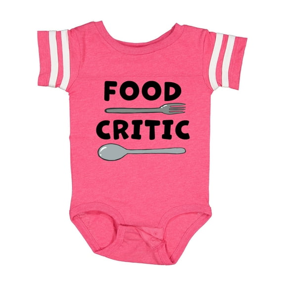 Inktastic Food Critic with Fork and Spoon Boys or Girls Baby Bodysuit