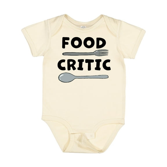 Inktastic Food Critic with Fork and Spoon Boys or Girls Baby Bodysuit