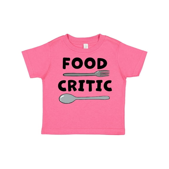 Inktastic Food Critic with Fork and Spoon Boys or Girls Toddler T-Shirt