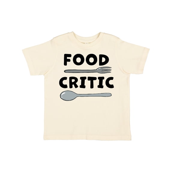 Inktastic Food Critic with Fork and Spoon Boys or Girls Toddler T-Shirt