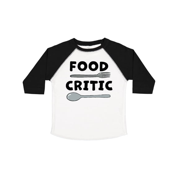 Inktastic Food Critic with Fork and Spoon Boys or Girls Toddler T-Shirt