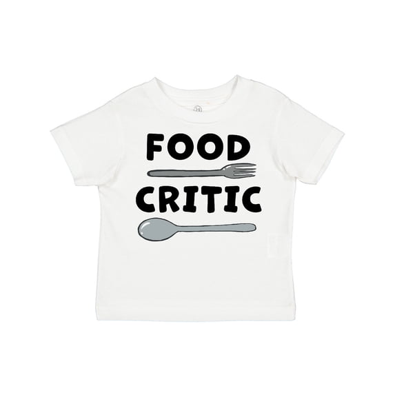 Inktastic Food Critic with Fork and Spoon Boys or Girls Toddler T-Shirt