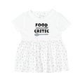 thumbnail image 1 of Inktastic Food Critic with Fork and Spoon Girls Baby Dress, 1 of 5