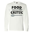 thumbnail image 1 of Inktastic Food Critic with Fork and Spoon Long Sleeve T-Shirt, 1 of 5