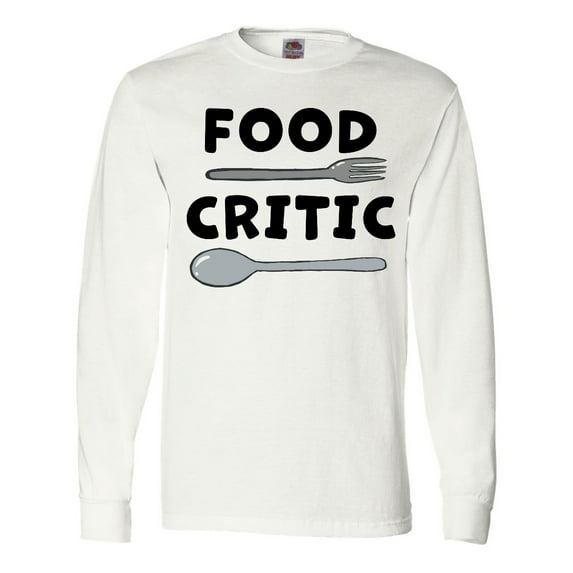 Inktastic Food Critic with Fork and Spoon Long Sleeve T-Shirt