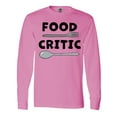 thumbnail image 1 of Inktastic Food Critic with Fork and Spoon Long Sleeve T-Shirt, 1 of 5