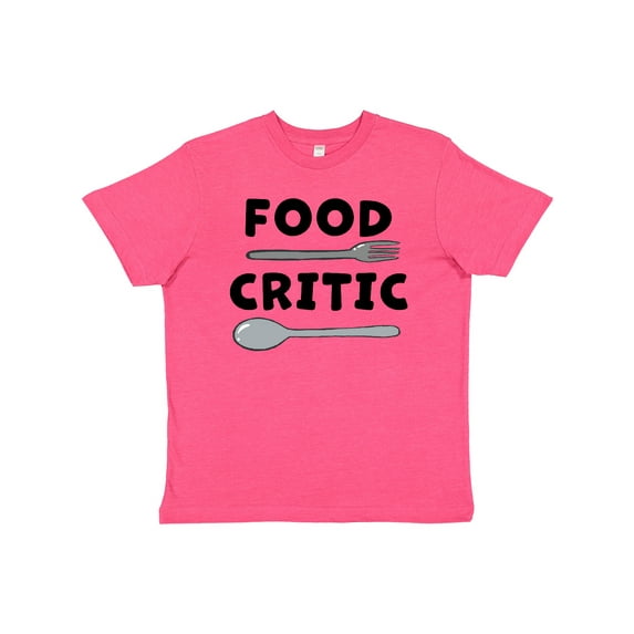 Inktastic Food Critic with Fork and Spoon Youth T-Shirt