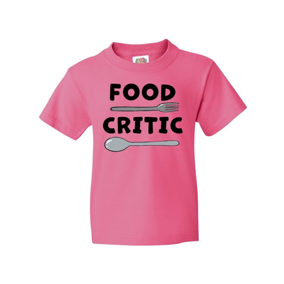 Inktastic Food Critic with Fork and Spoon Youth T-Shirt