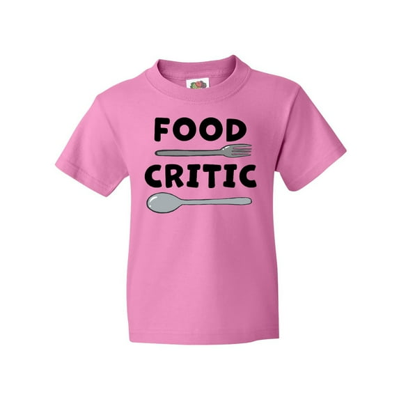 Inktastic Food Critic with Fork and Spoon Youth T-Shirt