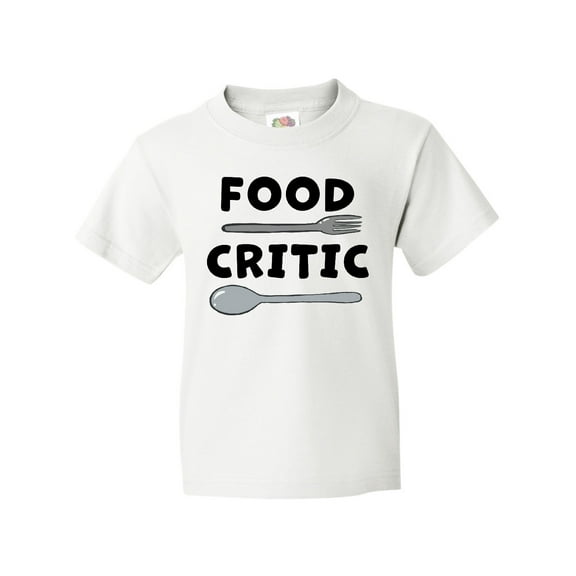 Inktastic Food Critic with Fork and Spoon Youth T-Shirt
