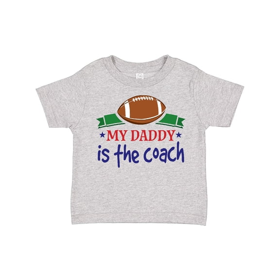 Inktastic Football Daddy is the Coach Childs Boys Toddler T-Shirt