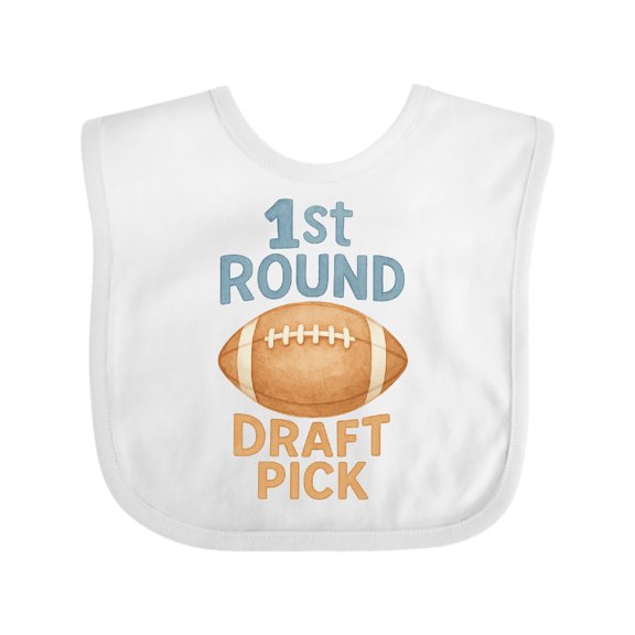 Inktastic Football Draft Pick Baby Boys or Girls Baby Bib
