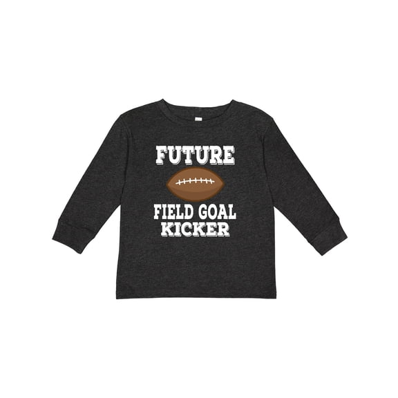 Inktastic Football Future Field Goal Kicker Boys Long Sleeve Toddler T-Shirt