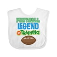 thumbnail image 1 of Inktastic Football Legend In Training Boys Baby Bib, 1 of 4