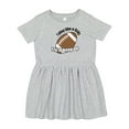 thumbnail image 1 of Inktastic Football Like a Girl Girls Toddler Dress, 1 of 5