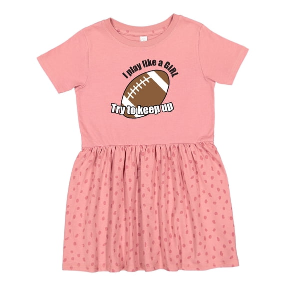 Inktastic Football Like a Girl Girls Toddler Dress