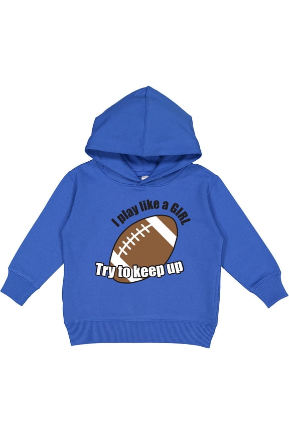 Football Like a Girl Toddler Hoodie