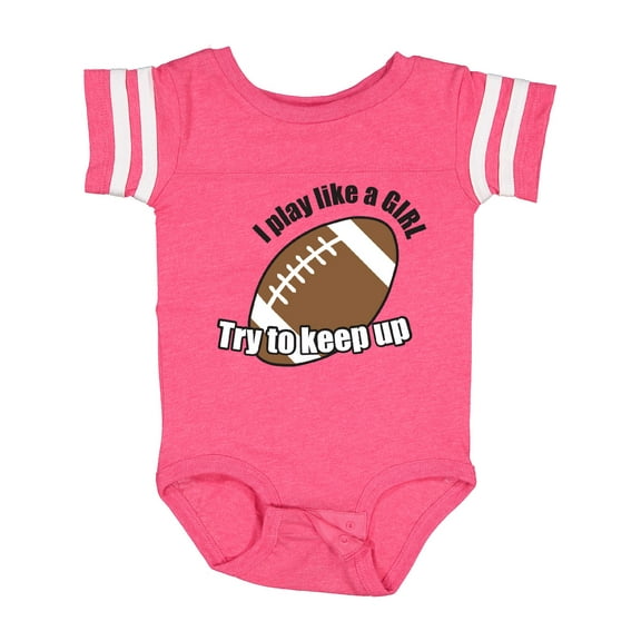 Inktastic Football - Like a girl Girls Baby Bodysuit