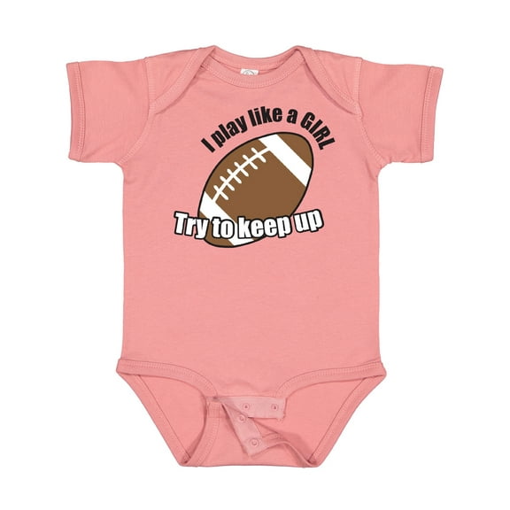 Inktastic Football - Like a girl Girls Baby Bodysuit