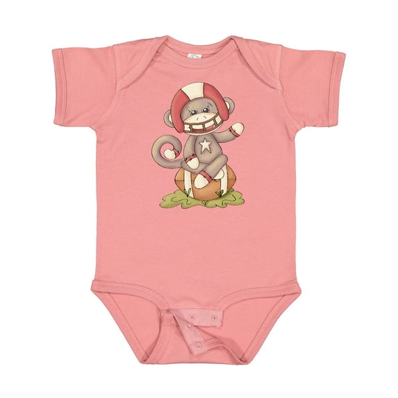 Inktastic Football Monkey Boys or Girls Baby Bodysuit
