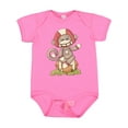 thumbnail image 1 of Inktastic Football Monkey Boys or Girls Baby Bodysuit, 1 of 5