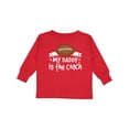 thumbnail image 1 of Inktastic Football My Daddy is the Coach Boys or Girls Long Sleeve Toddler T-Shirt, 1 of 5