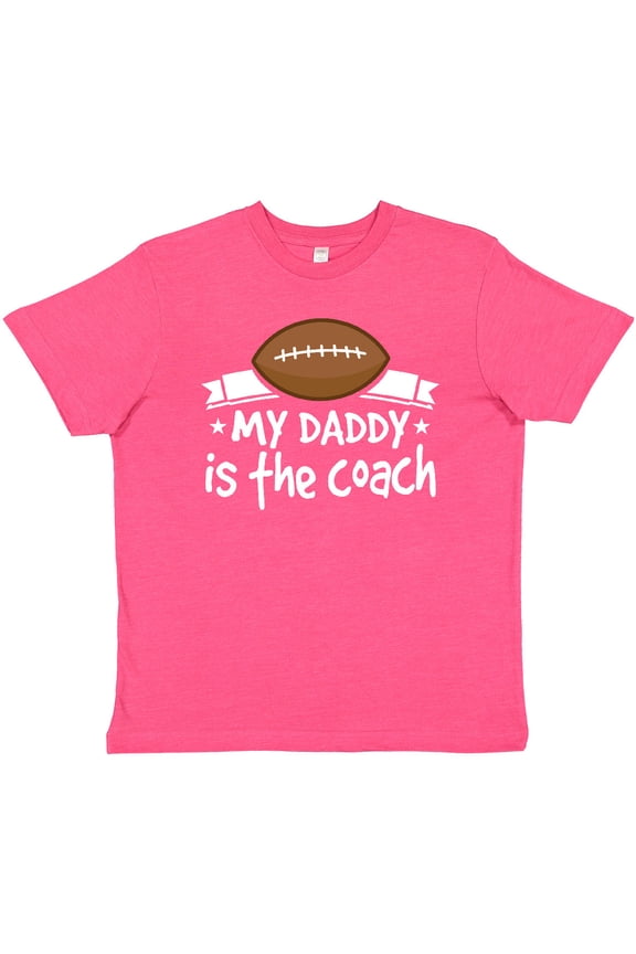 Football My Daddy Is The Coach Youth T-Shirt
