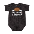 thumbnail image 1 of Inktastic Football My Daddy is the Coach Boys or Girls Baby Bodysuit, 1 of 5