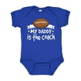 thumbnail image 1 of Inktastic Football My Daddy is the Coach Boys or Girls Baby Bodysuit, 1 of 5
