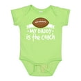 thumbnail image 1 of Inktastic Football My Daddy is the Coach Boys or Girls Baby Bodysuit, 1 of 5