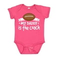thumbnail image 1 of Inktastic Football My Daddy is the Coach Boys or Girls Baby Bodysuit, 1 of 5