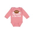 thumbnail image 1 of Inktastic Football My Daddy is the Coach Boys or Girls Long Sleeve Baby Bodysuit, 1 of 5