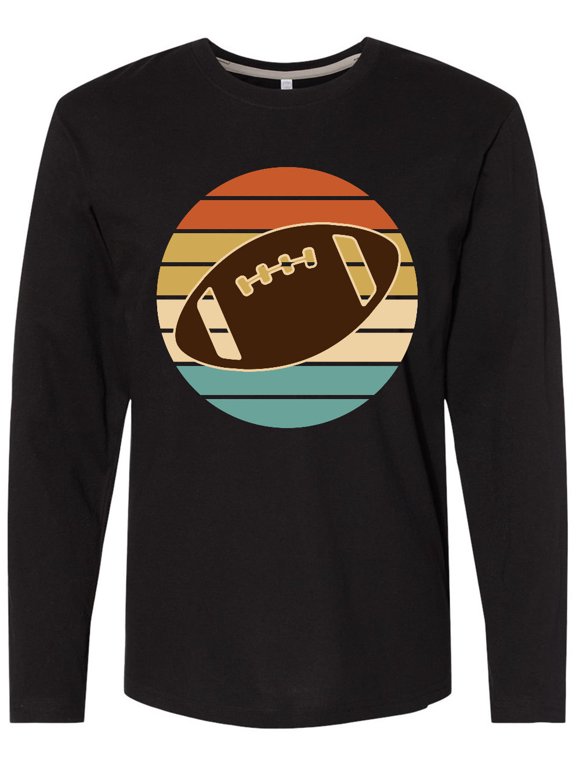 Football Sports Retro Sunset Long Sleeve T-Shirt
