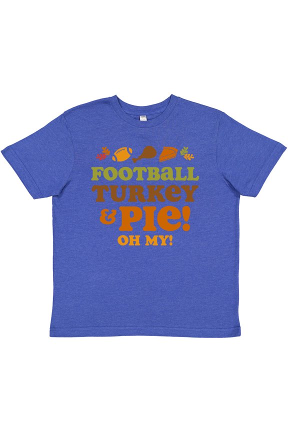 Football Turkey And Pie Youth T-Shirt