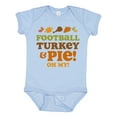 thumbnail image 1 of Inktastic Football Turkey and Pie Girls Baby Bodysuit, 1 of 5