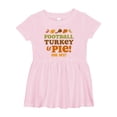 thumbnail image 1 of Inktastic Football Turkey and Pie Girls Baby Dress, 1 of 5