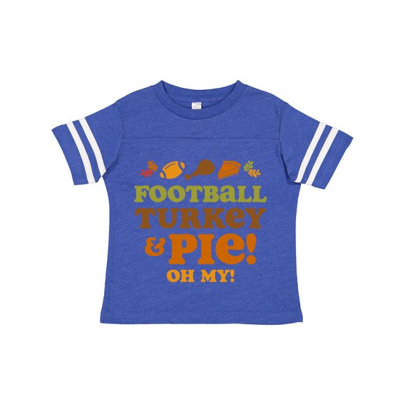 Inktastic Football Turkey and Pie Girls Toddler T-Shirt