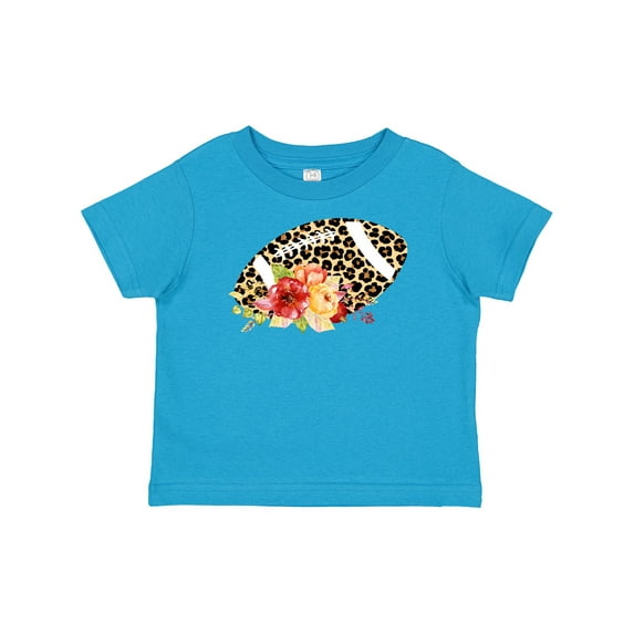 Inktastic Football with Flowers and Leopard Spots Boys or Girls Baby T-Shirt