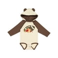 thumbnail image 1 of Inktastic Football with Flowers and Leopard Spots Boys or Girls Long Sleeve Baby Bodysuit, 1 of 5