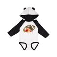 thumbnail image 1 of Inktastic Football with Flowers and Leopard Spots Gift Baby Boy or Baby Girl Long Sleeve Bodysuit, 1 of 4