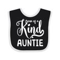 thumbnail image 1 of Inktastic For Aunts | One of a Kind Auntie (white) Girls Baby Bib, 1 of 4