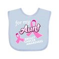 thumbnail image 1 of Inktastic For My Aunt Breast Cancer Awareness Boys or Girls Baby Bib, 1 of 4