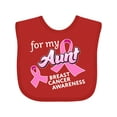 thumbnail image 1 of Inktastic For My Aunt Breast Cancer Awareness Boys or Girls Baby Bib, 1 of 4