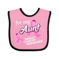 thumbnail image 1 of Inktastic For My Aunt Breast Cancer Awareness Boys or Girls Baby Bib, 1 of 4